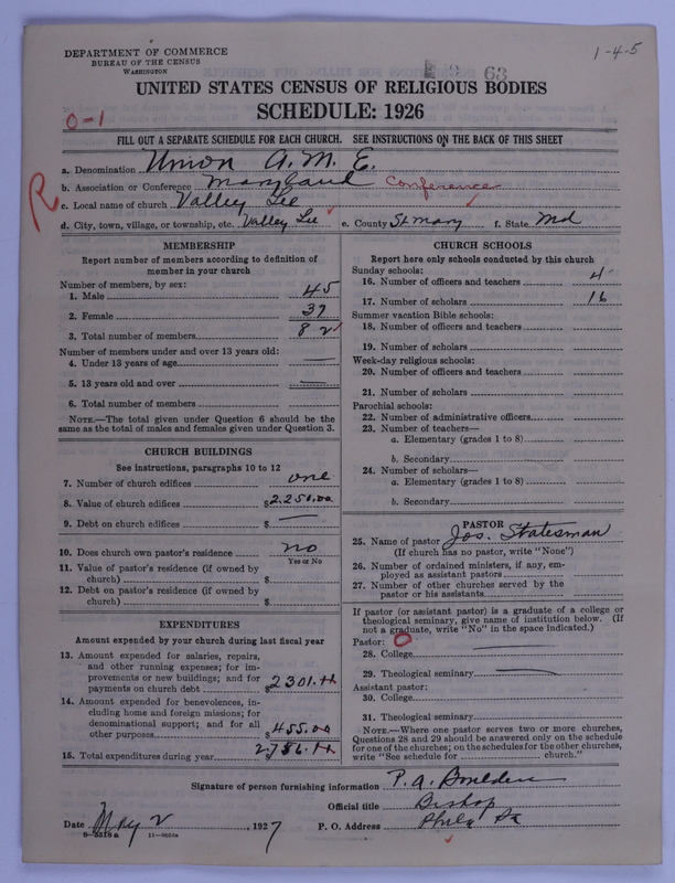 Scan of Union American Methodist Episcopal Church: 63