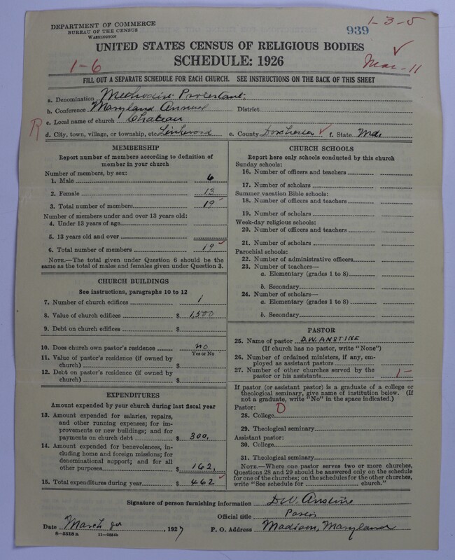 Scan of Methodist Protestant Church: 939