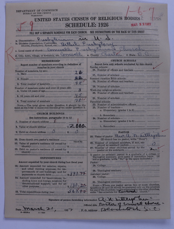 Scan of Presbyterian Church in the United States: 1358
