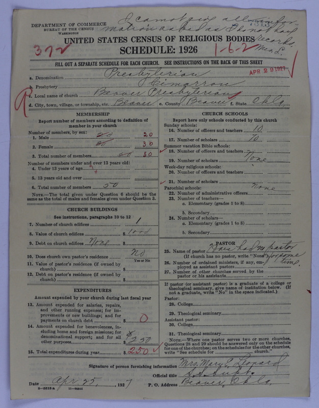 Scan of Presbyterian Church in the United States of America: 7313