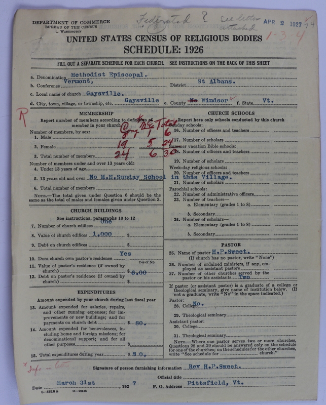 Scan of Federated Churches: 75