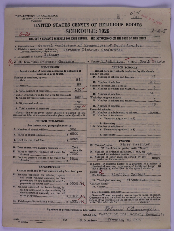 Scan of General Conference of the Mennonite Church of North America: 54