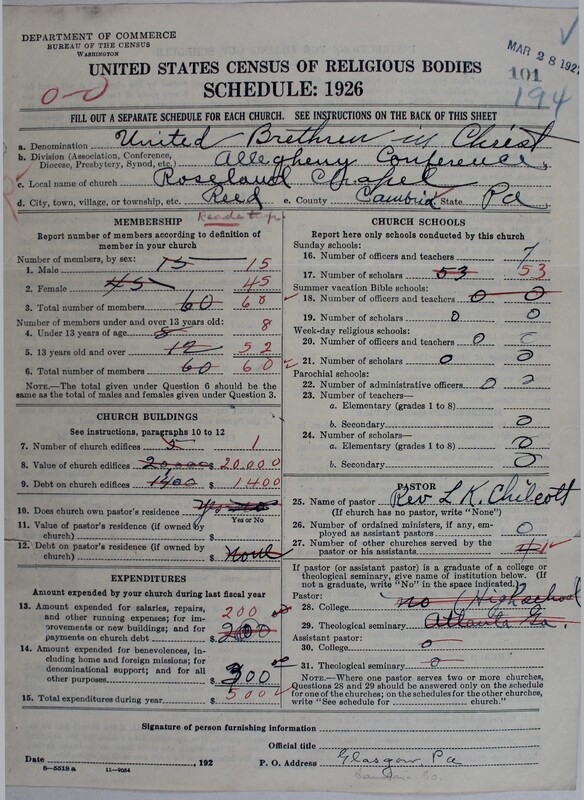 Scan of Church of the United Brethren in Christ: 101