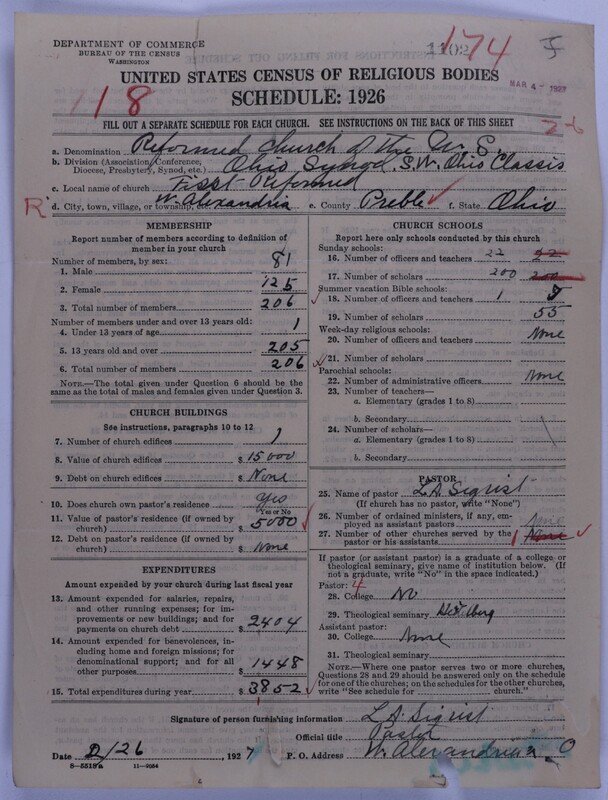 Scan of Reformed Church in the United States: 1102
