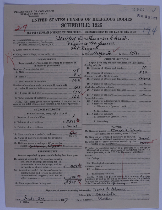 Scan of Church of the United Brethren in Christ: 2363