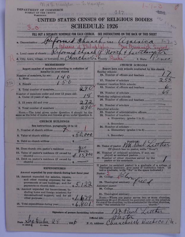 Scan of Reformed Church in America: 447