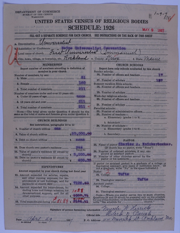 Scan of Universalist Church: 26