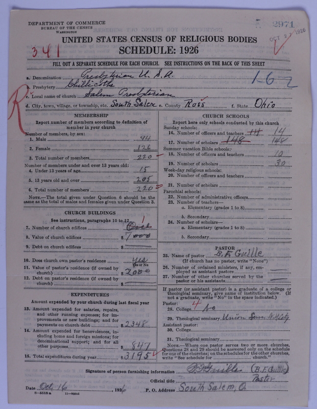 Scan of Presbyterian Church in the United States of America: 2971