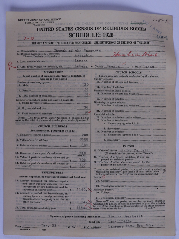Scan of Church of the Nazarene: 1092