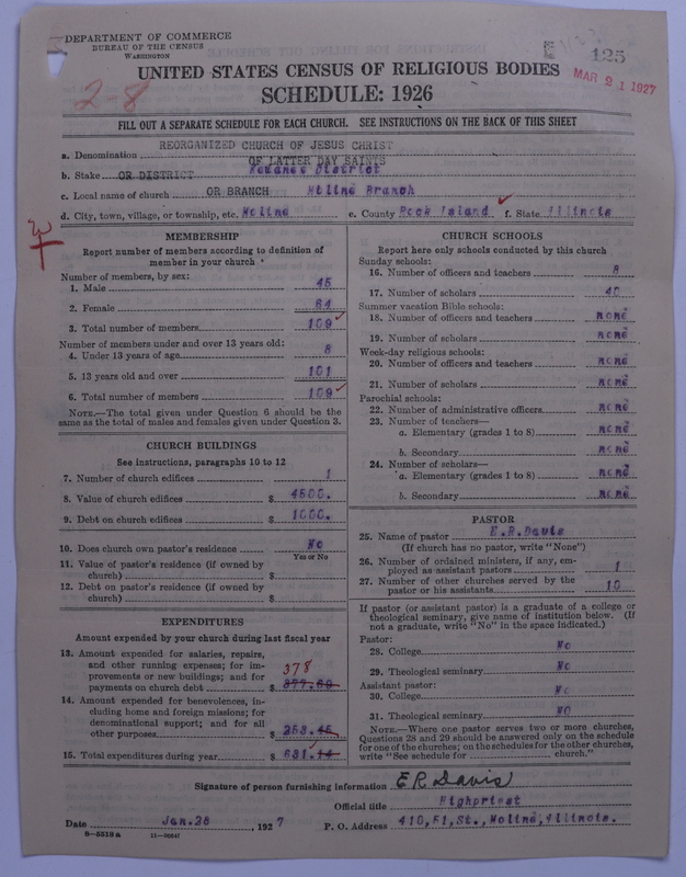 Scan of Reorganized Church of Jesus Christ of Latter Day Saints: 125