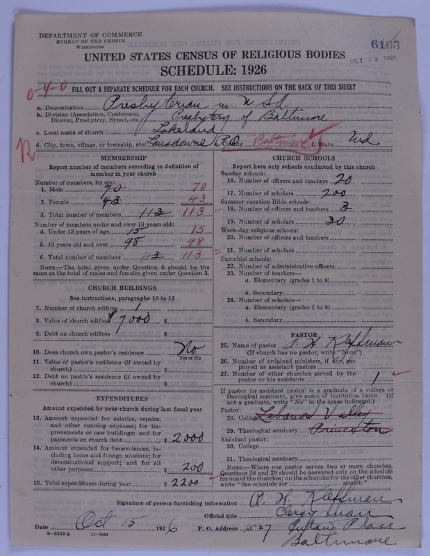 Scan of Presbyterian Church in the United States of America: 6193