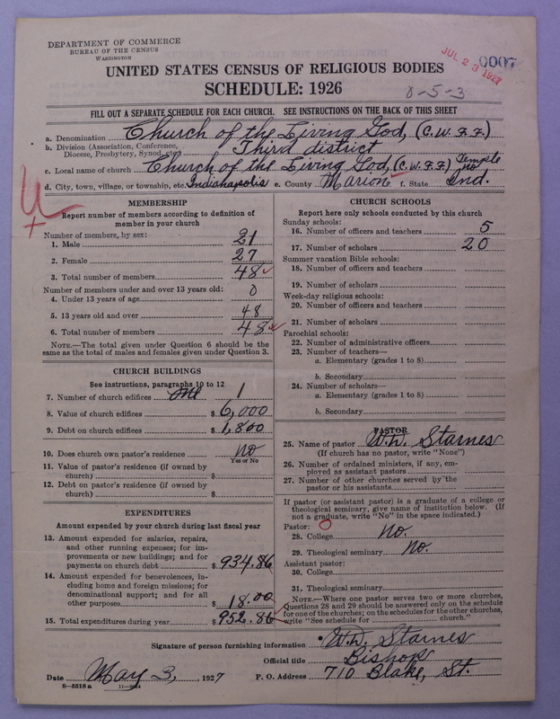 Scan of Church of the Living God, Christian Workers for Fellowship: 7