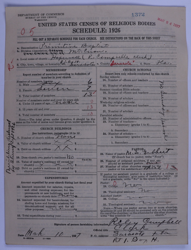 Scan of Primitive Baptists: 1372