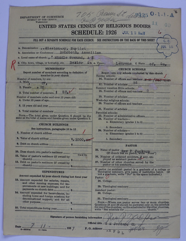 Scan of Negro Baptists: 9425