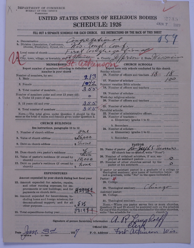 Scan of Congregational Churches: 2745