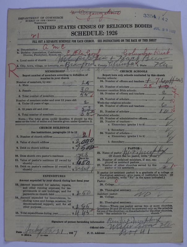 Scan of African Methodist Episcopal Church: 3354