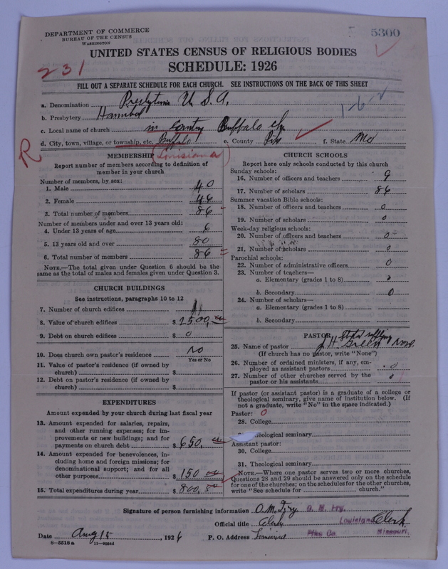 Scan of Presbyterian Church in the United States of America: 5300