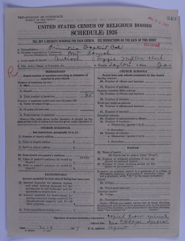 Scan of Colored Primitive Baptists: 249