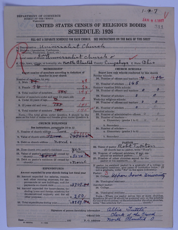 Scan of Universalist Church: 311