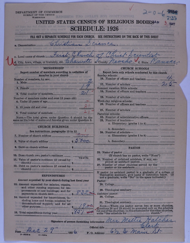 Scan of Church of Christ, Scientist: 725