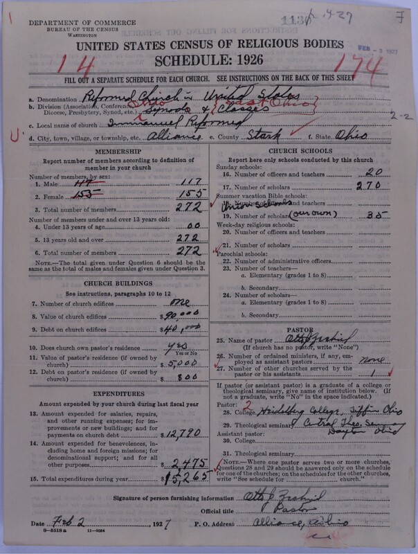 Scan of Reformed Church in the United States: 1130