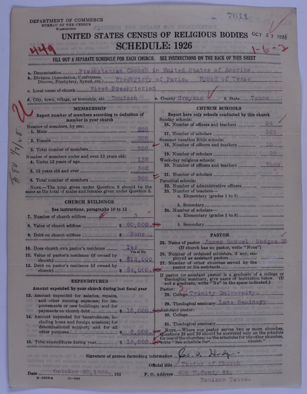 Scan of Presbyterian Church in the United States of America: 7611