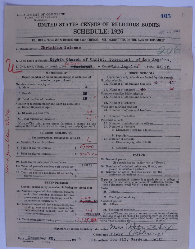 Scan of Church of Christ, Scientist: 105