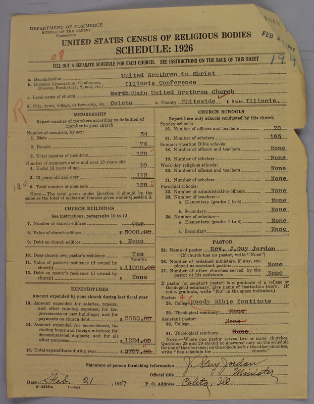 Scan of Church of the United Brethren in Christ: 1812