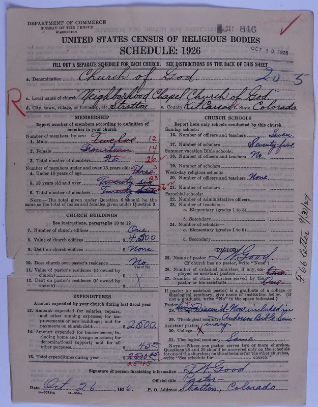 Scan of Church of God (Headquarters, Anderson, Ind.): 846