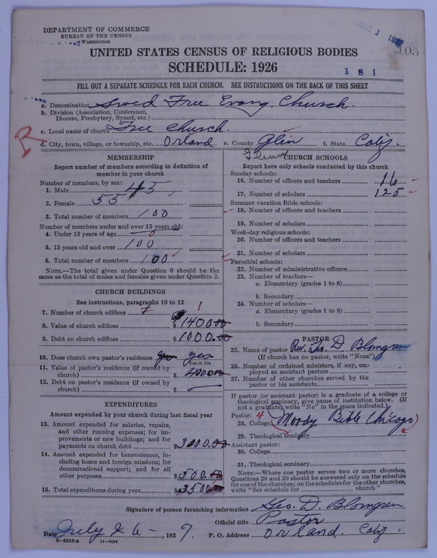 Scan of Swedish Evangelical Free Church of the United States of America: 105