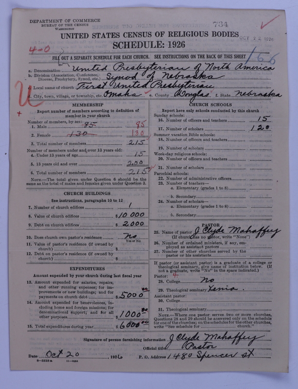Scan of United Presbyterian Church of North America: 734