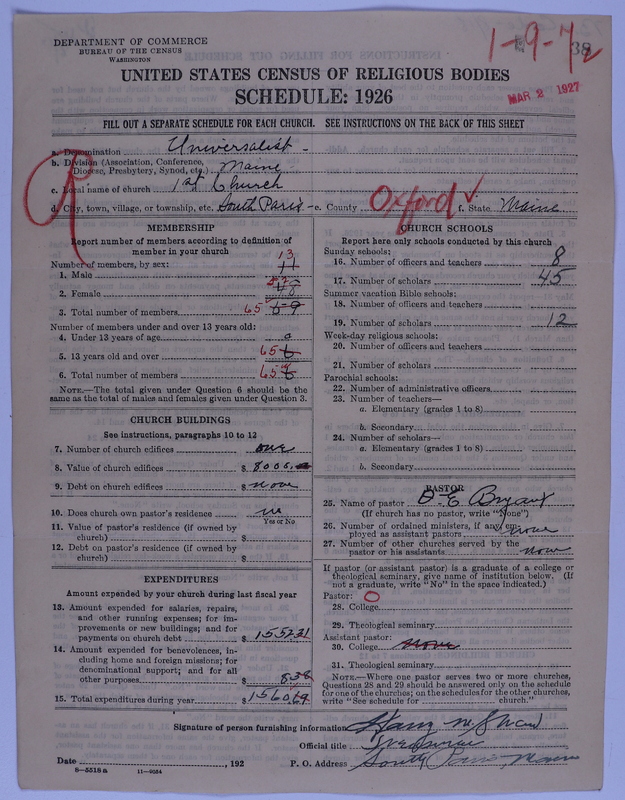 Scan of Universalist Church: 38