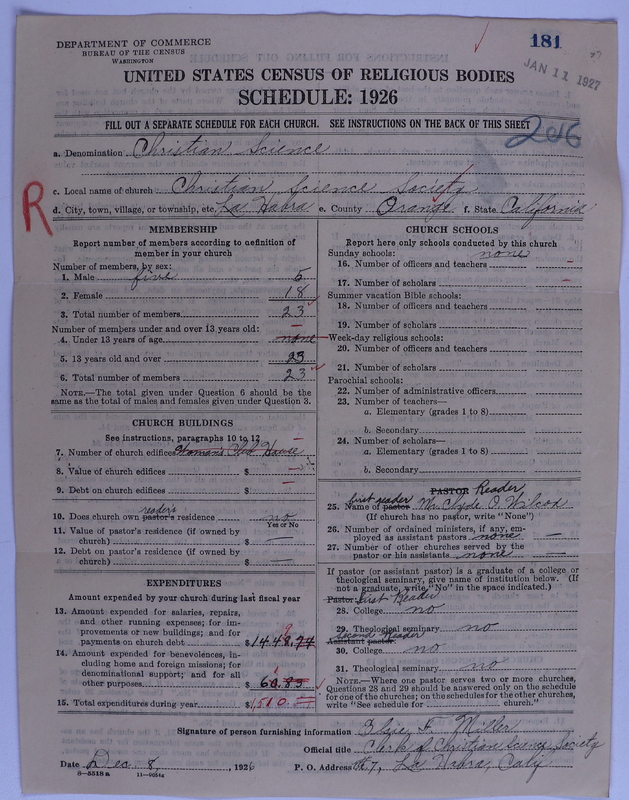 Scan of Church of Christ, Scientist: 181