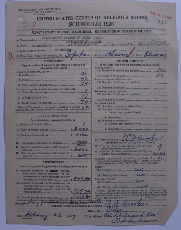 Scan of Reorganized Church of Jesus Christ of Latter Day Saints: 417