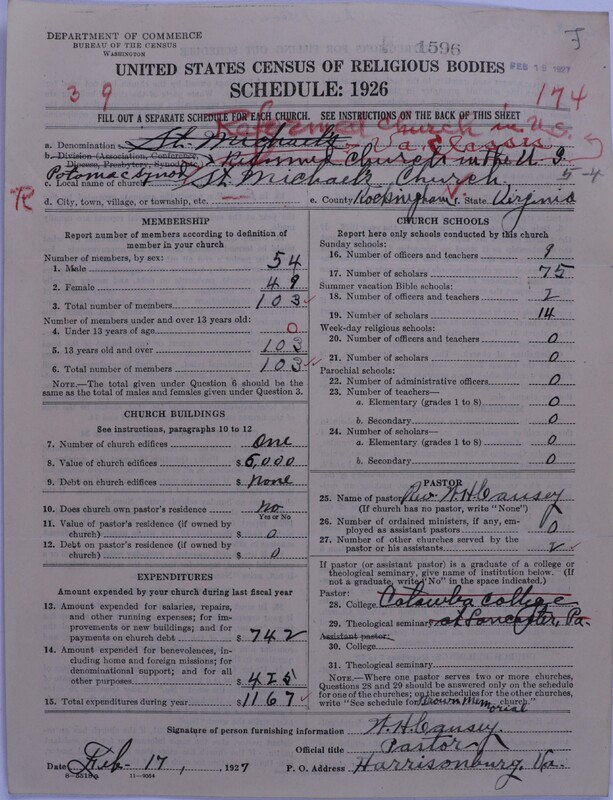 Scan of Reformed Church in the United States: 1596