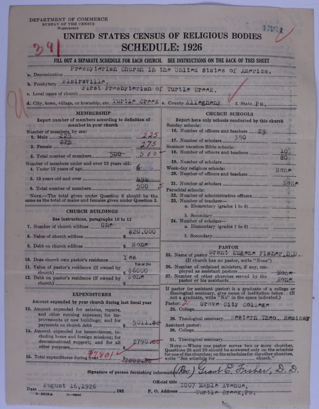 Scan of Presbyterian Church in the United States of America: 1361