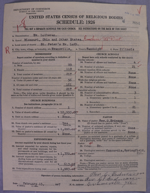 Scan of Evangelical Lutheran Synodical Conference of America: Evangelical Lutheran Synod of Missouri, Ohio, and Other States: 884