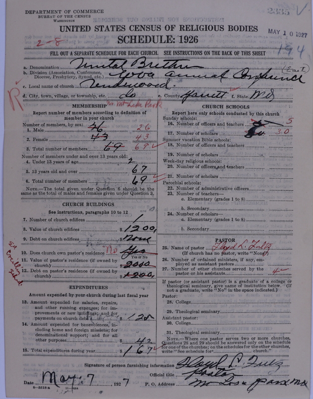 Scan of Church of the United Brethren in Christ: 2335