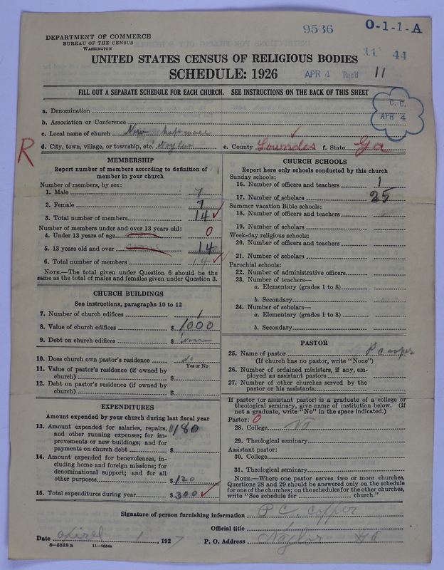 Scan of Negro Baptists: 9536