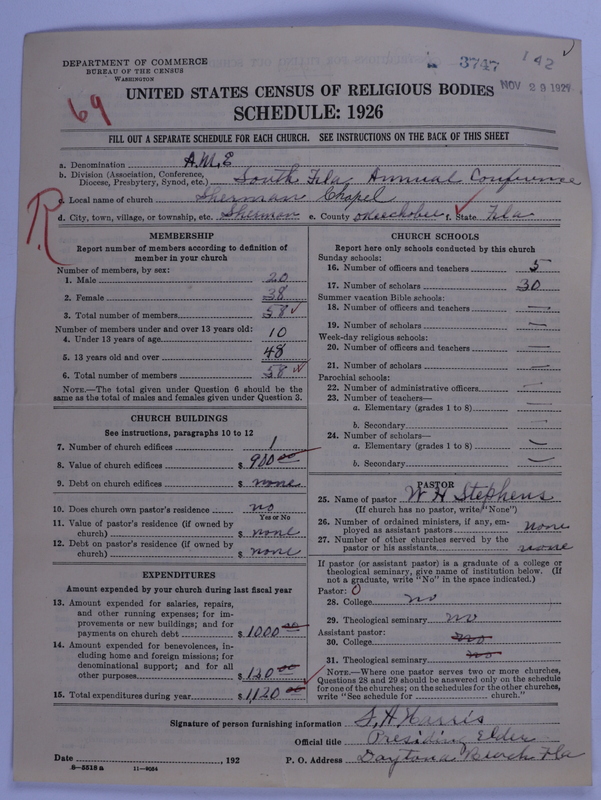 Scan of African Methodist Episcopal Church: 3747