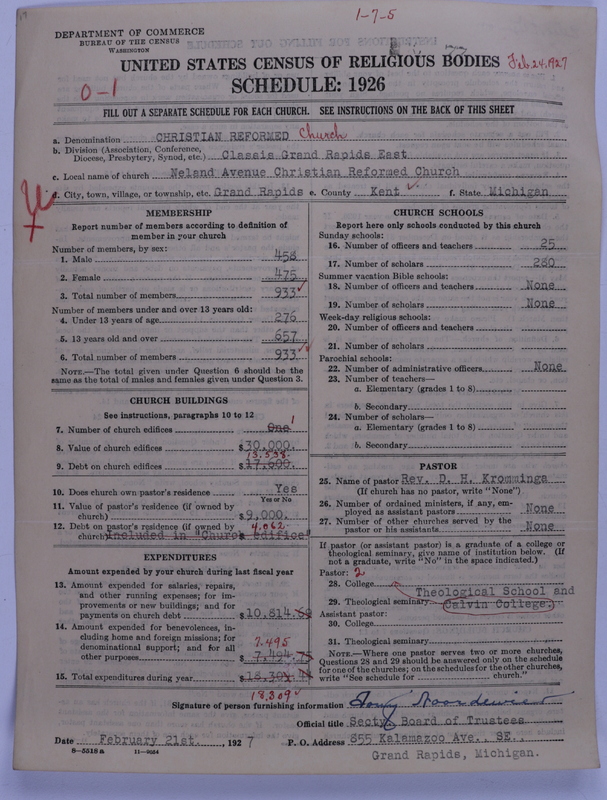 Scan of Christian Reformed Church: 77