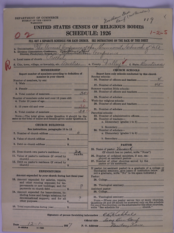 Scan of General Conference of the Mennonite Church of North America: 119