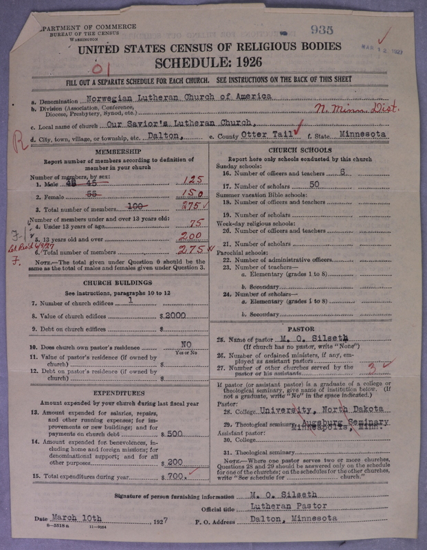 Scan of Norwegian Lutheran Church of America: 935