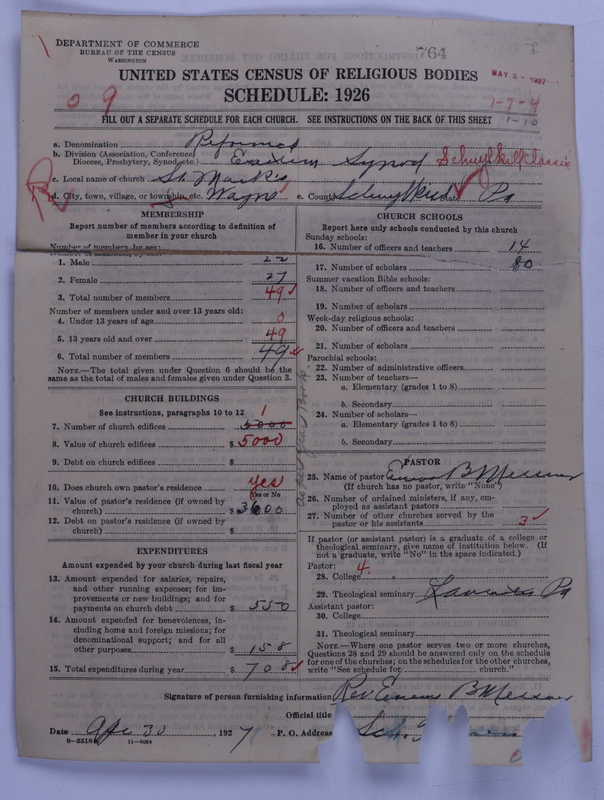 Scan of Reformed Church in the United States: 764