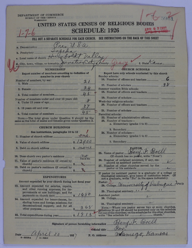 Scan of Presbyterian Church in the United States of America: 5961