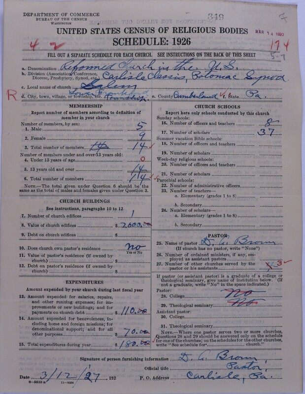 Scan of Reformed Church in the United States: 349