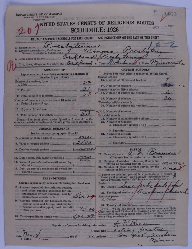 Scan of Presbyterian Church in the United States of America: 4460