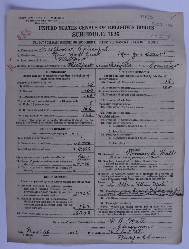 Scan of Methodist Episcopal Church: 1005