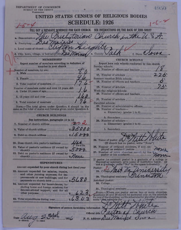 Scan of Presbyterian Church in the United States of America: 4950