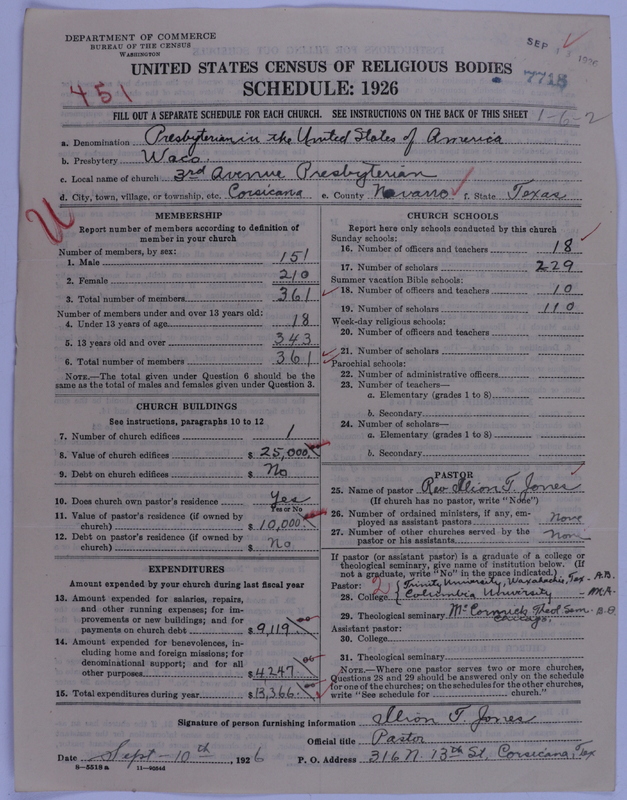 Scan of Presbyterian Church in the United States of America: 7718